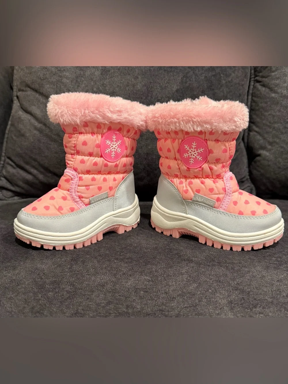 Kids Pink Winter Boots